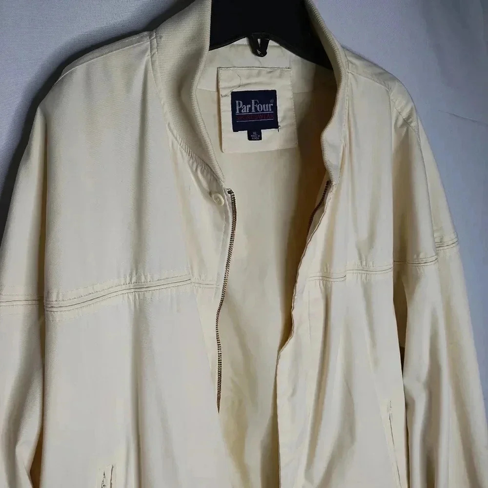 COPY - Vintage Par Four Sportswear Cotton Blend Retro Lined Zip Jacket Men's XL